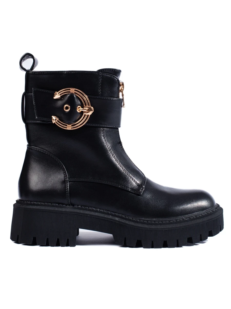 Womens workers black with decorative Buckle Shelvt