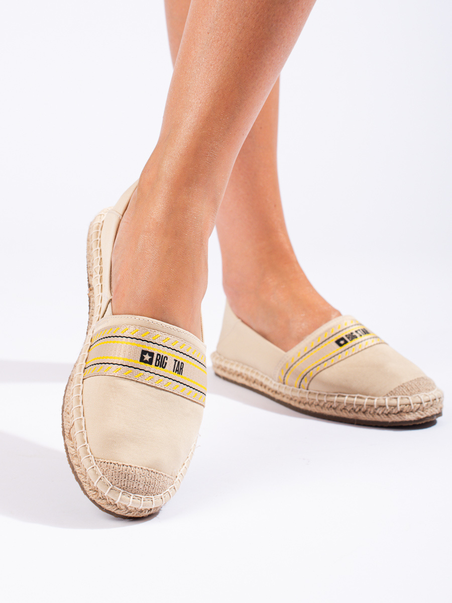 BIG STAR SHOES Beige Womens Espadrilles BIG STAR LL274895