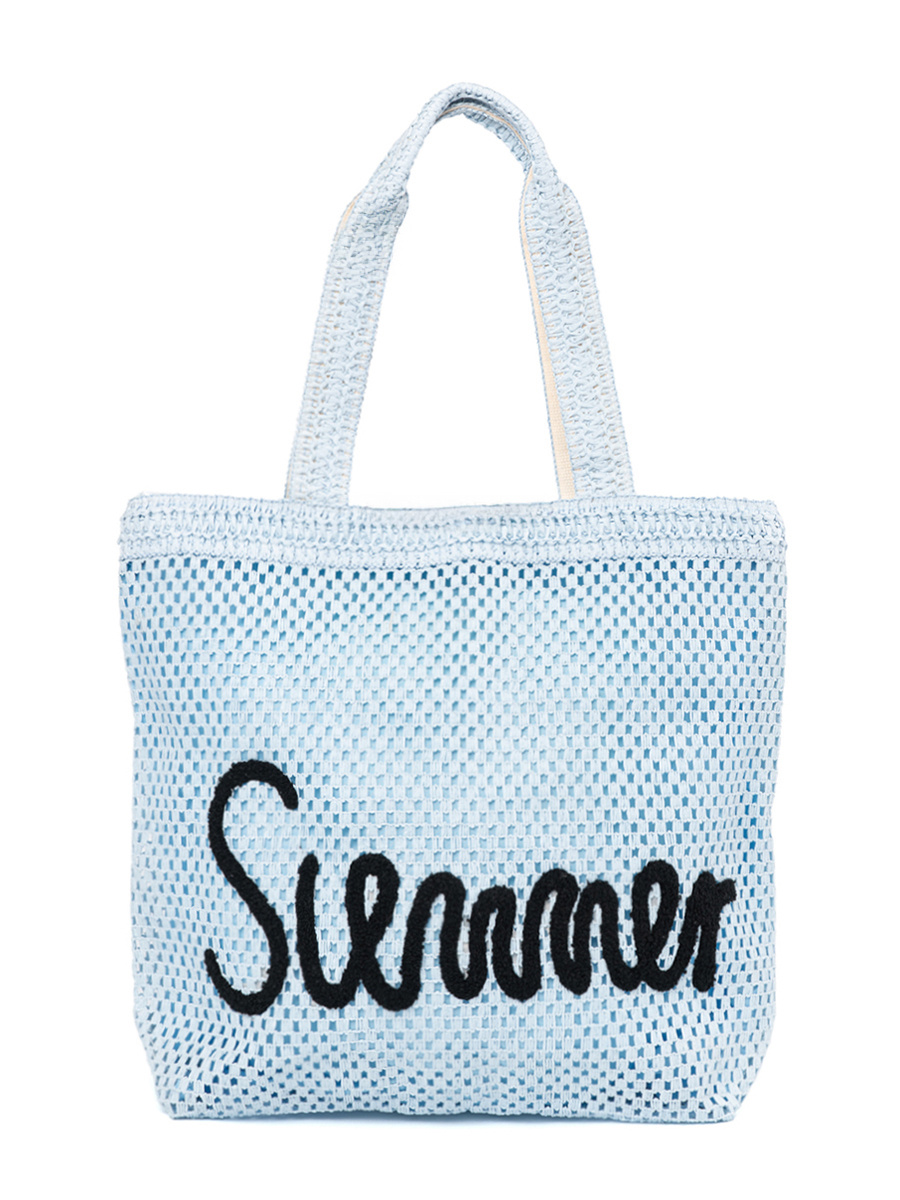 Shelvt Blue Beach Bag