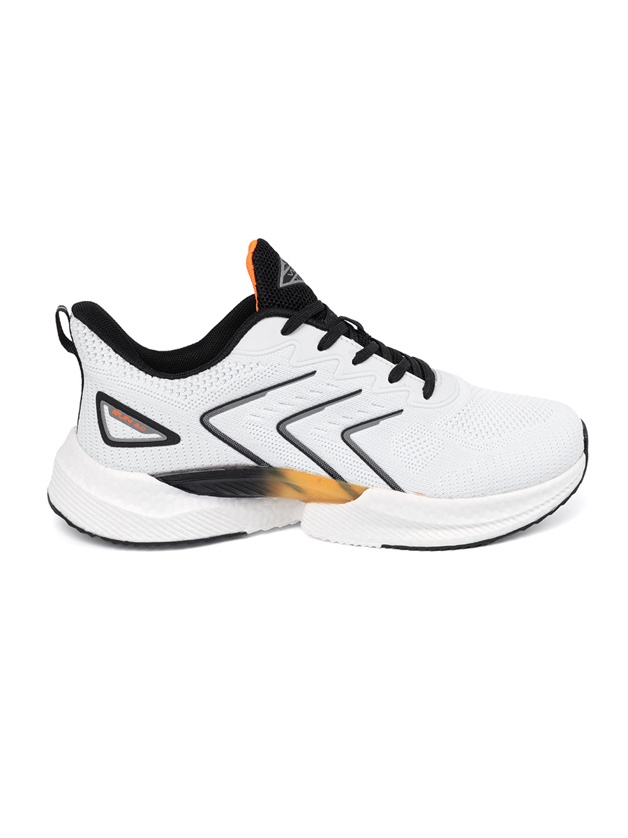 VICO Black and white sneakers with orange element