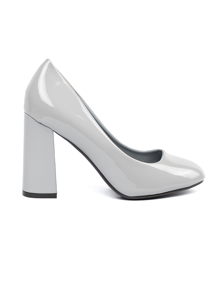 SEASTAR Light grey lacquered pumps