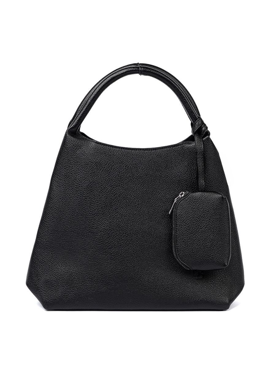 Shelvt Elegant black handbag with a toiletry bag inside