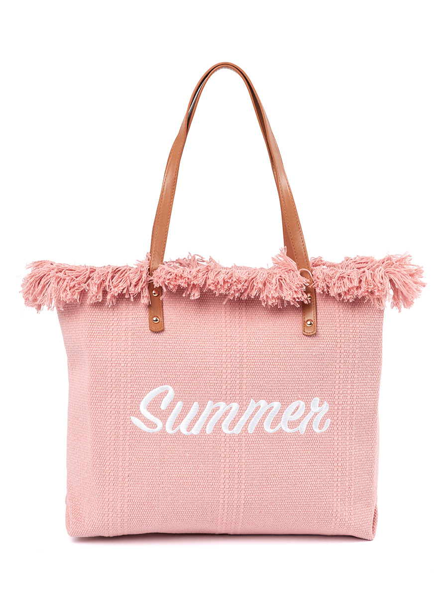 Shelvt Pink beach bag