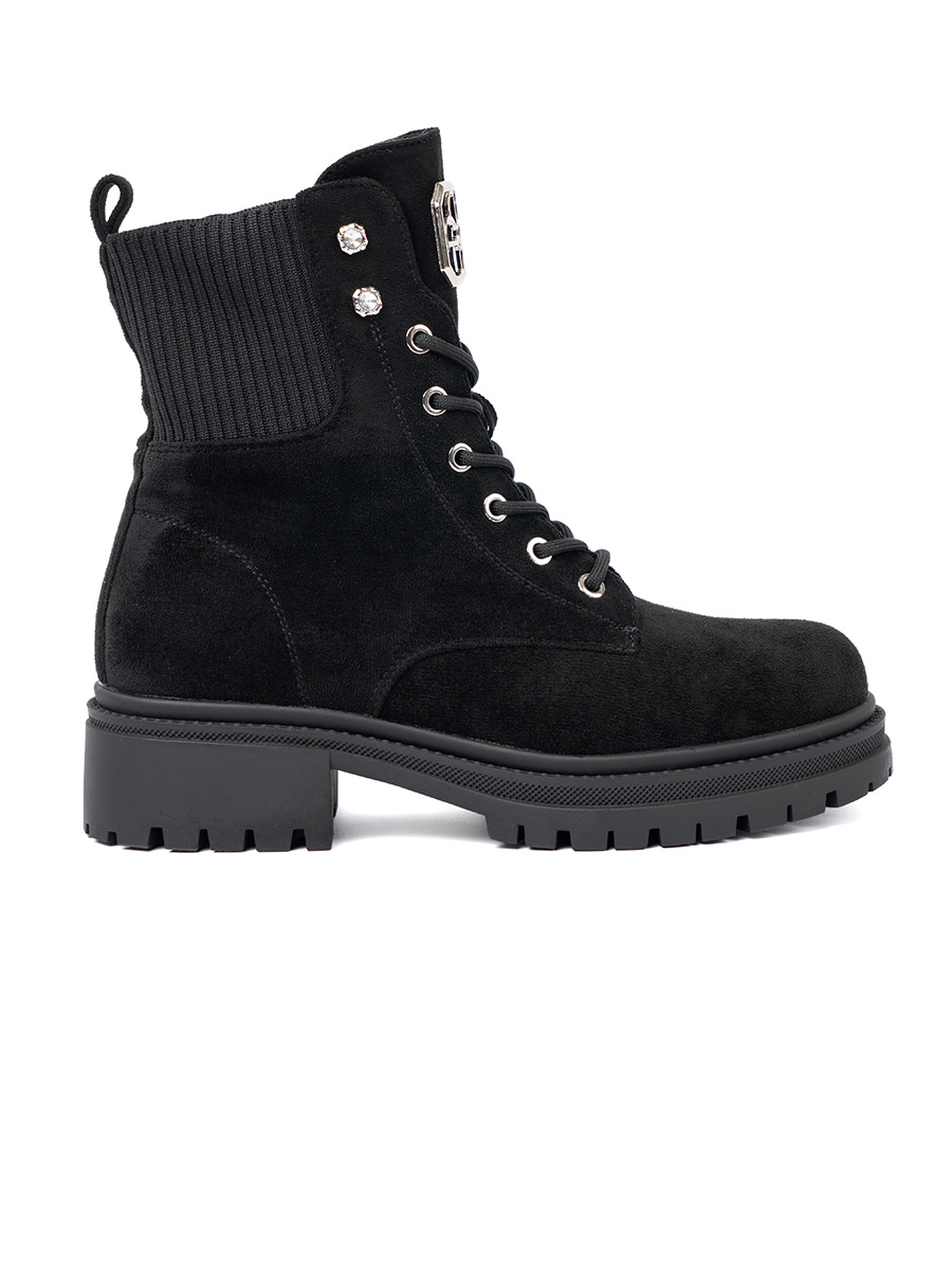 Shelvt Elegant black workers with sparkling crystals