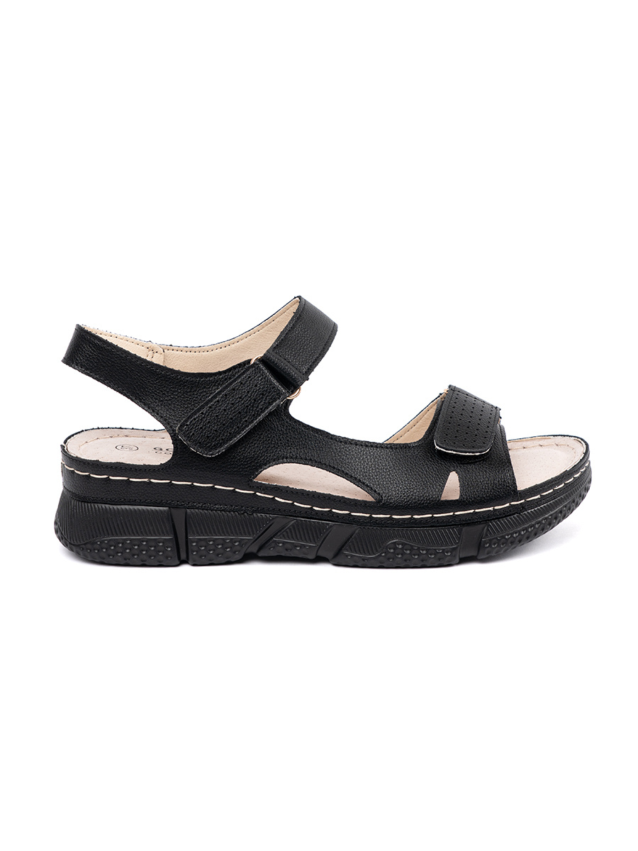 GOODIN Black classic sandals for women