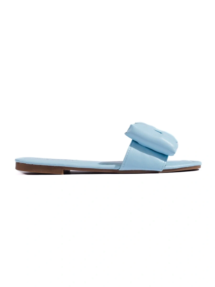 SEASTAR BLUE FLIP-FLOPS WITH BOW