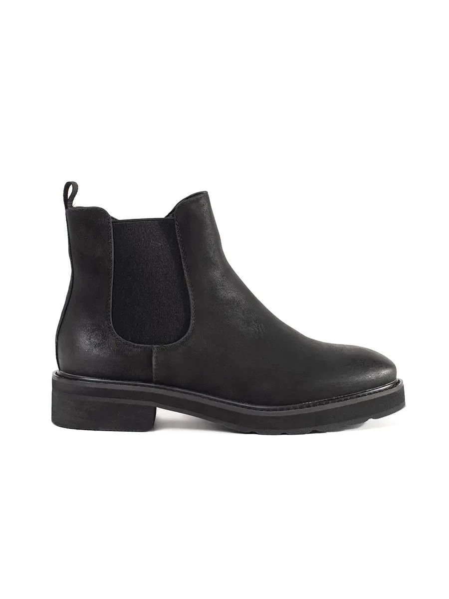 CLASSIC BLACK ANKLE BOOTS SERGIO LEONE