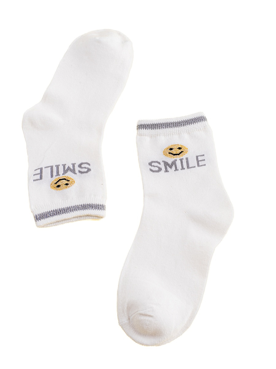 Children's socks Shelvt white Smile