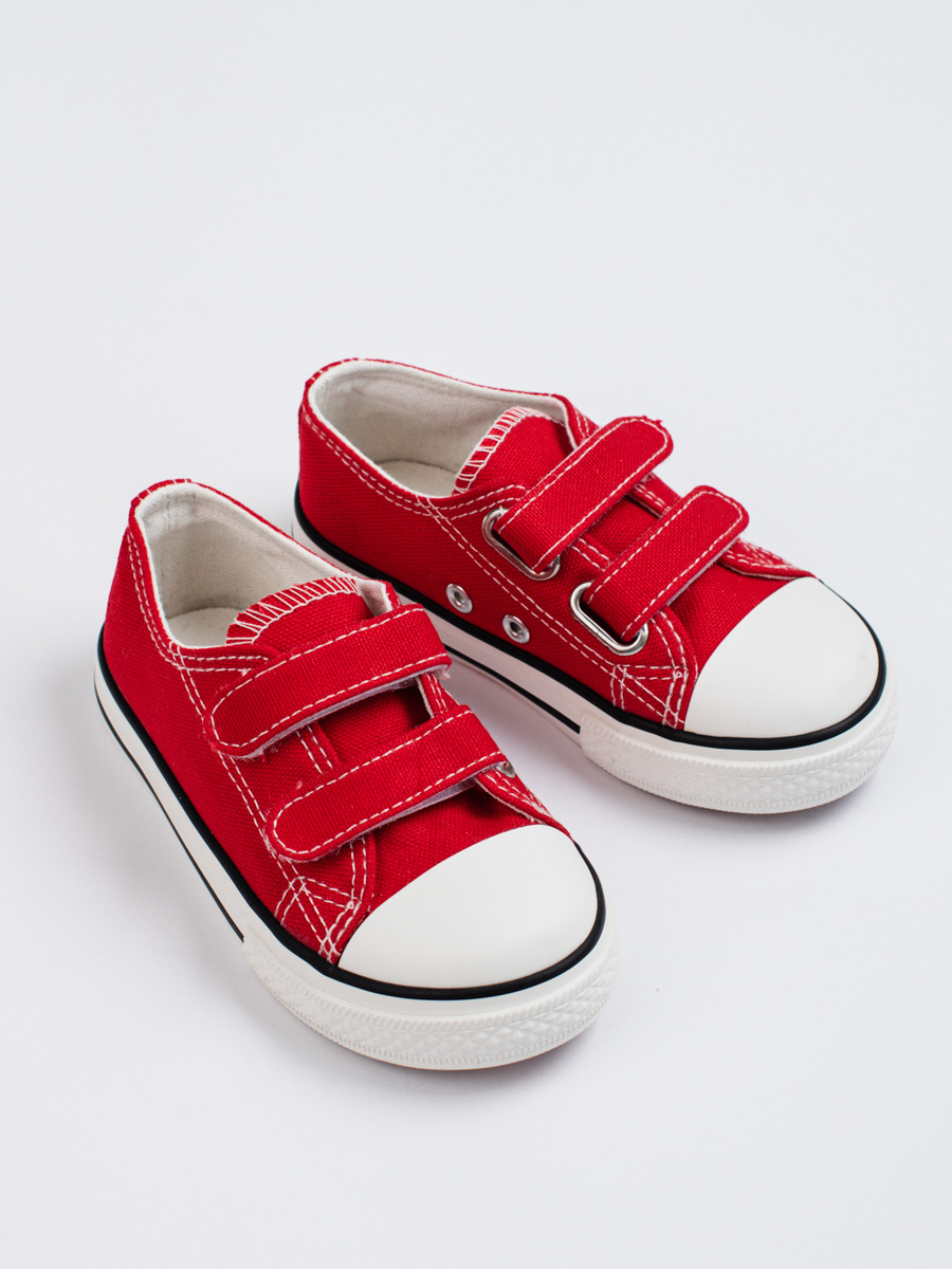 Vico childrens sneakers with velcro closure red