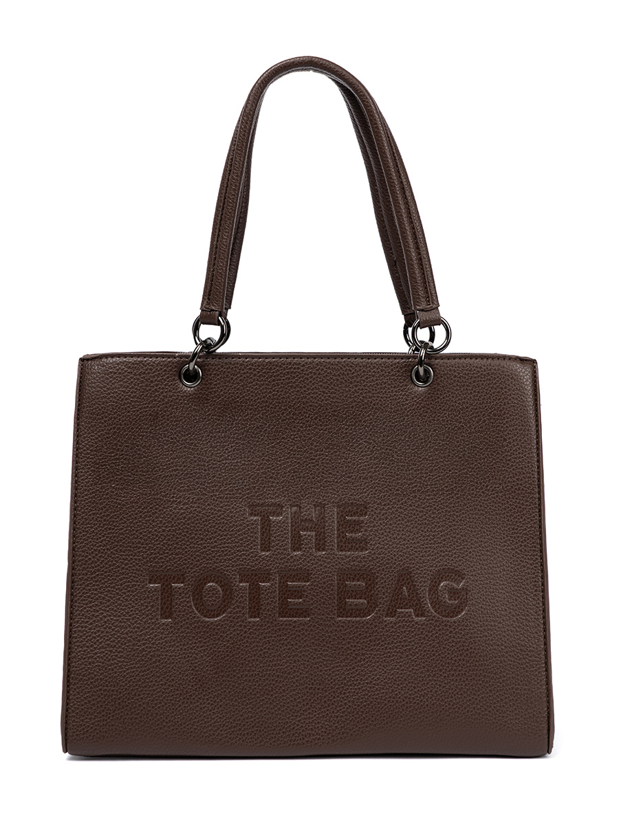 Shelvt Coffee shopper bag with embossed inscription