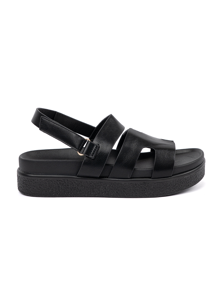 GOODIN Classic platform sandals black