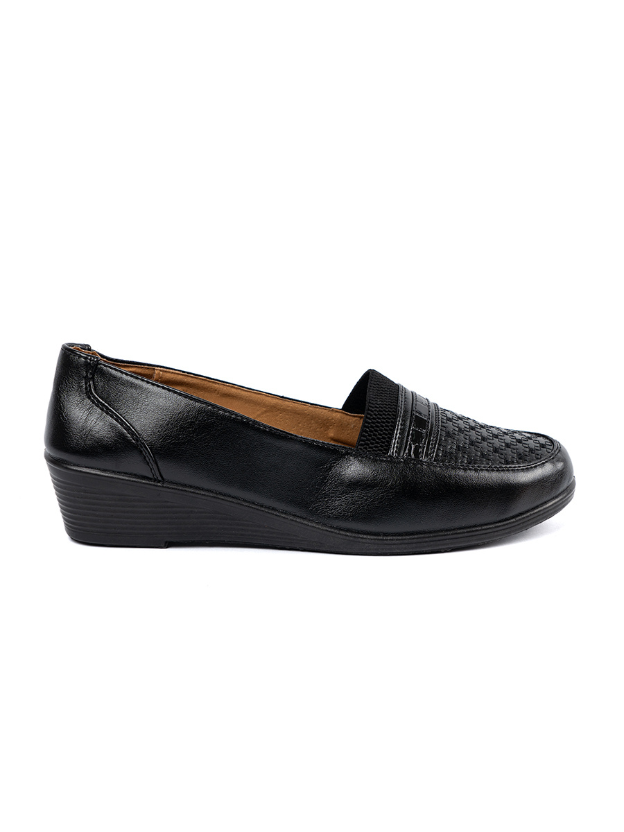 Shelvt Black slip-on classic shoes