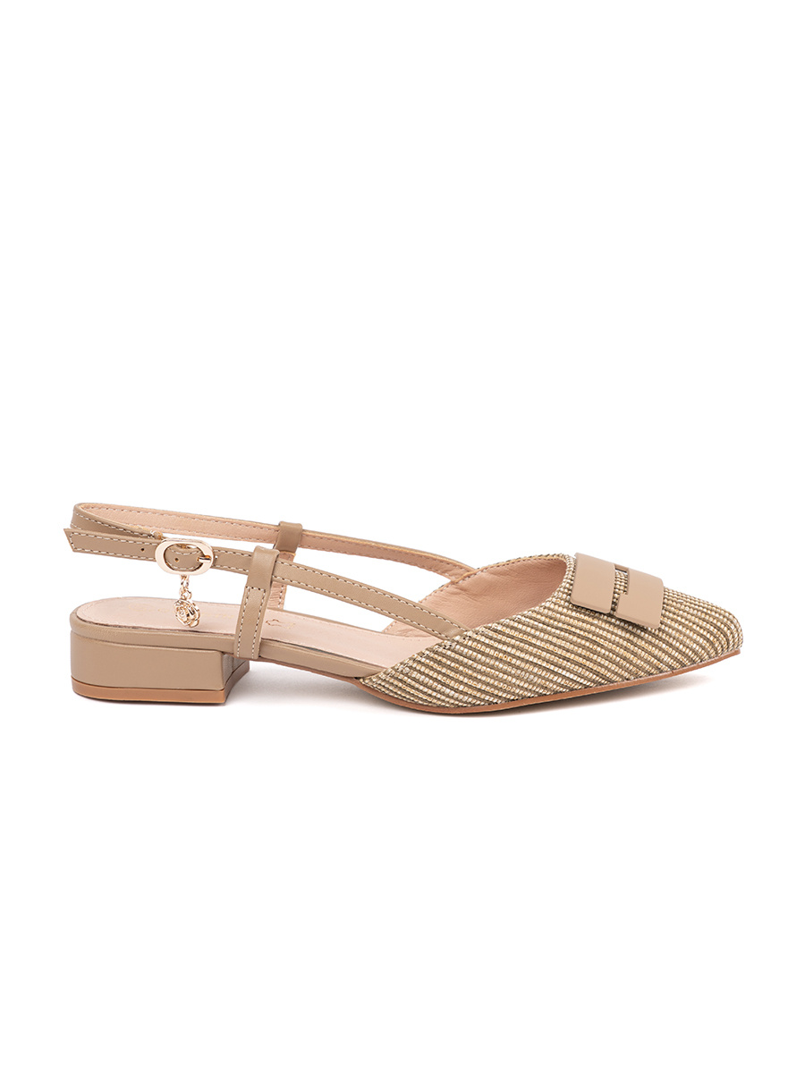 GOODIN Taupe open-heeled sandals