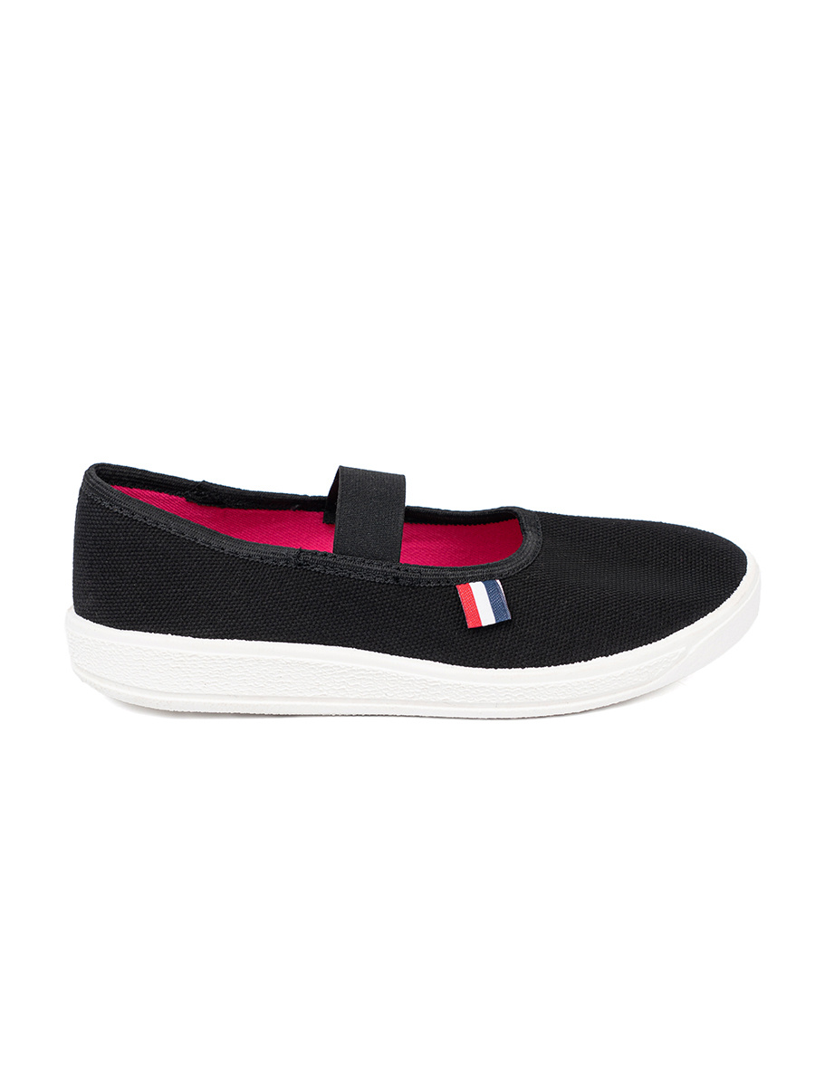 Shelvt Lightweight black shoes with elastic strap