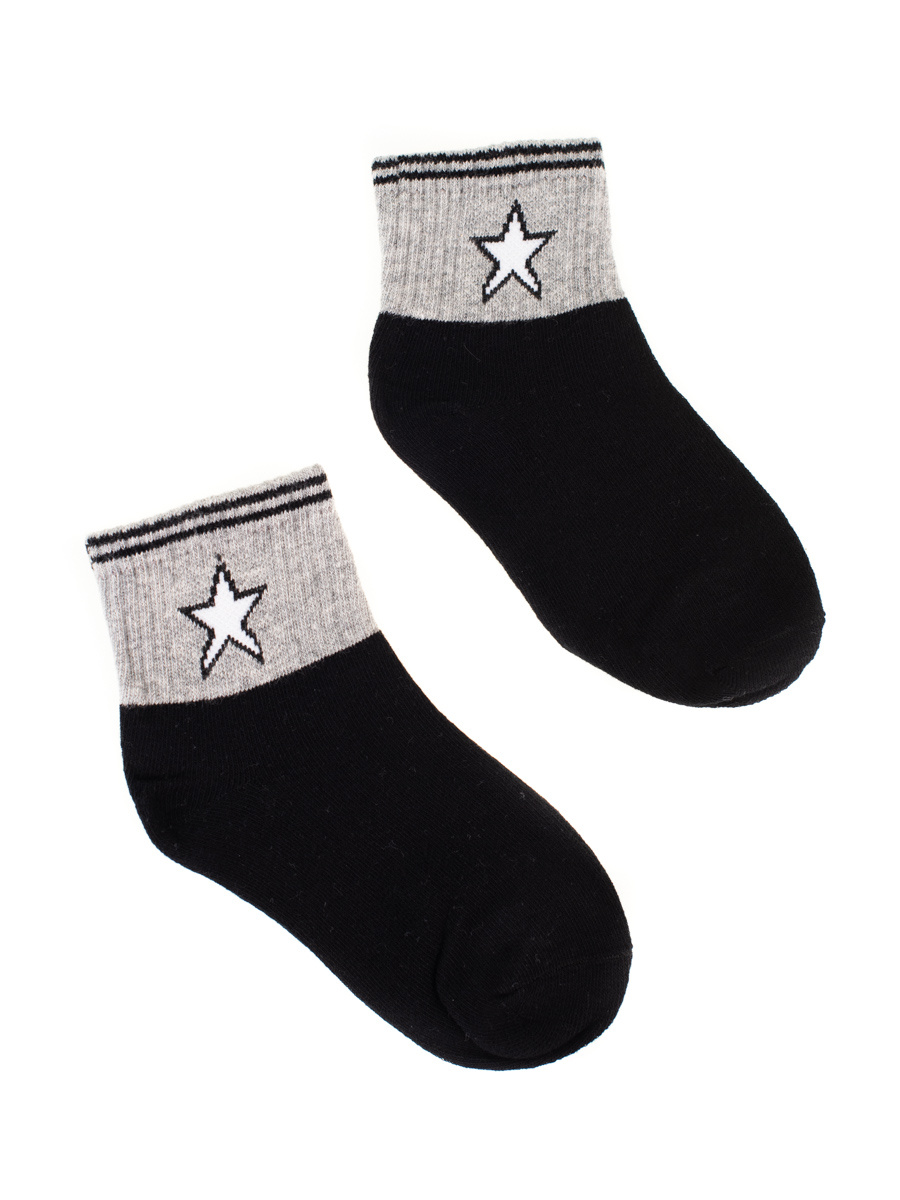 Children's socks Shelvt black with a star