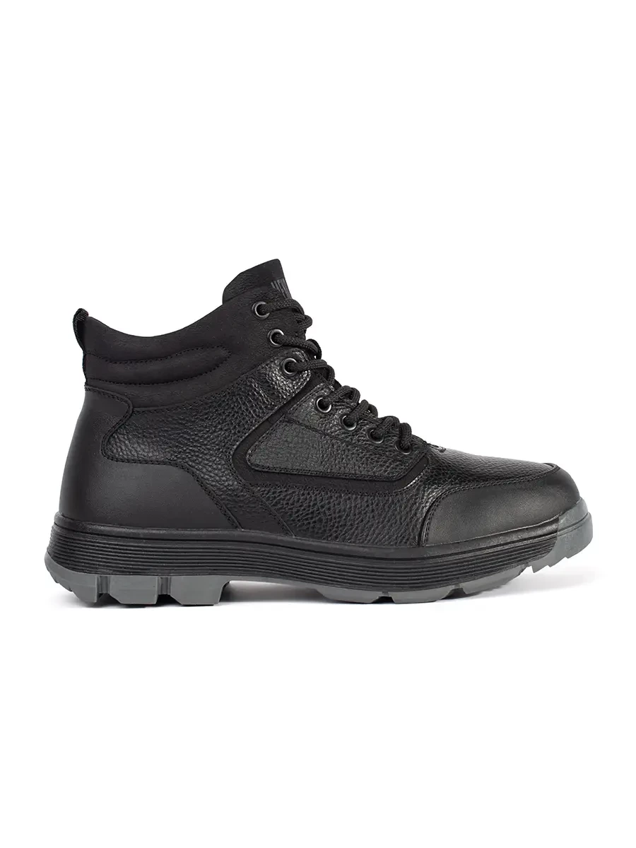 Shelvt Mens high insulated ankle boots
