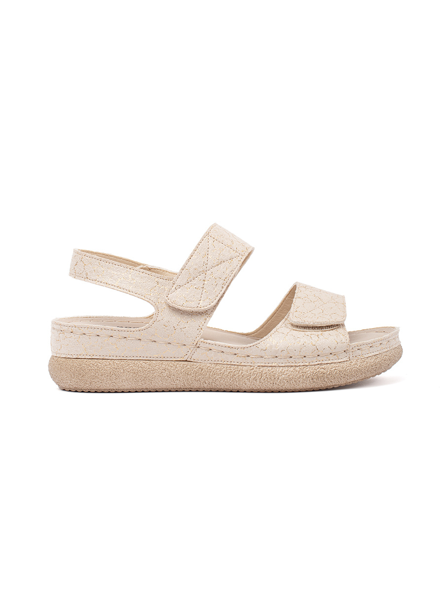GOODIN Light beige womens Velcro sandals