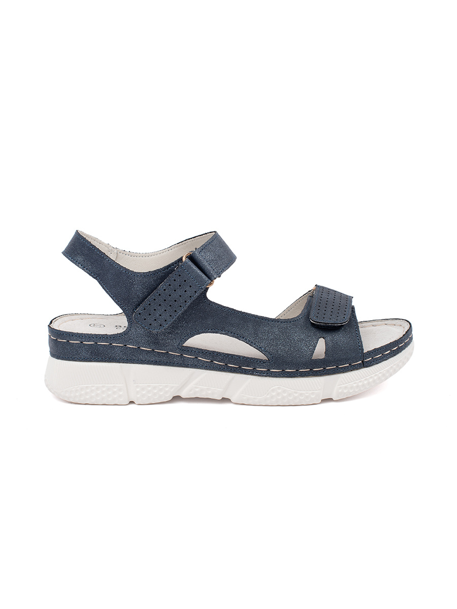 GOODIN Navy blue classic sandals for women