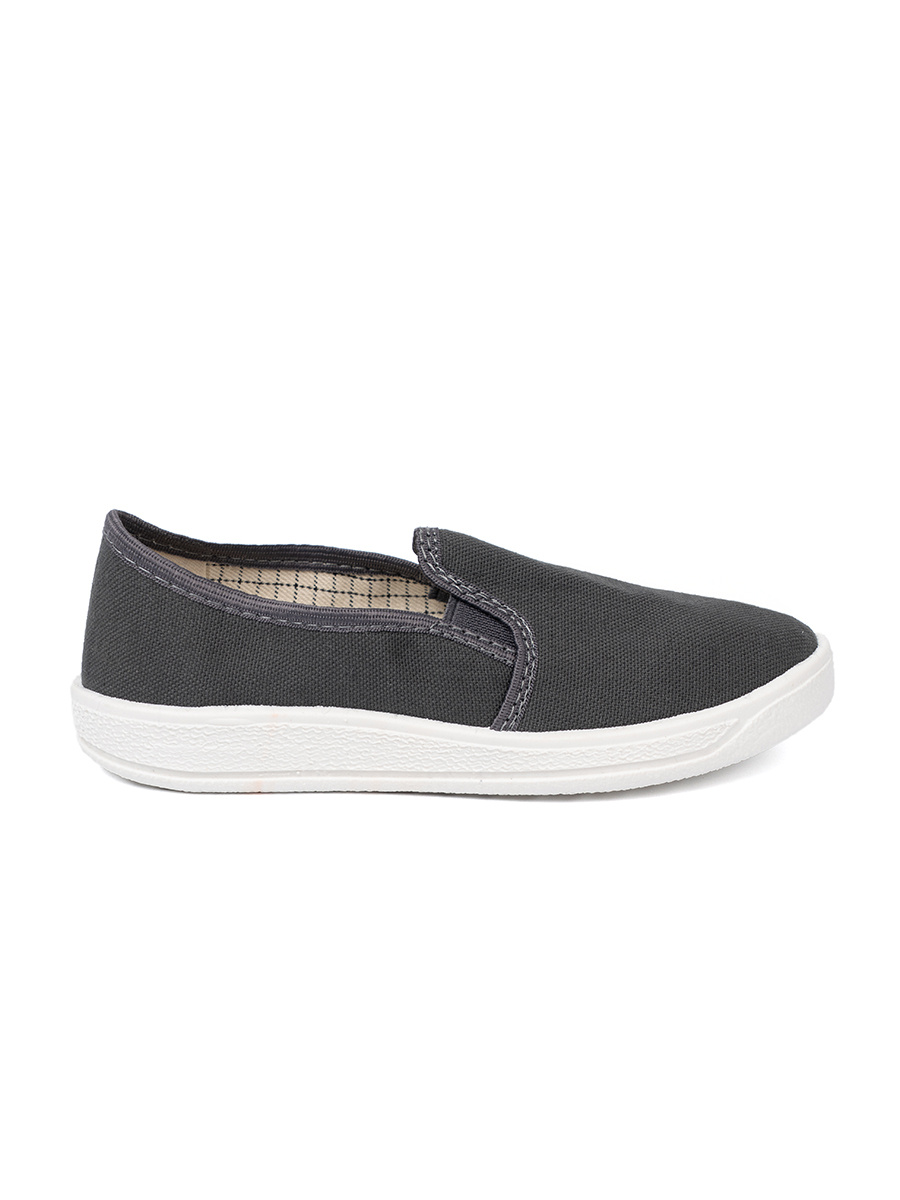 Shelvt Simple gray sneakers with elastic inserts for boys