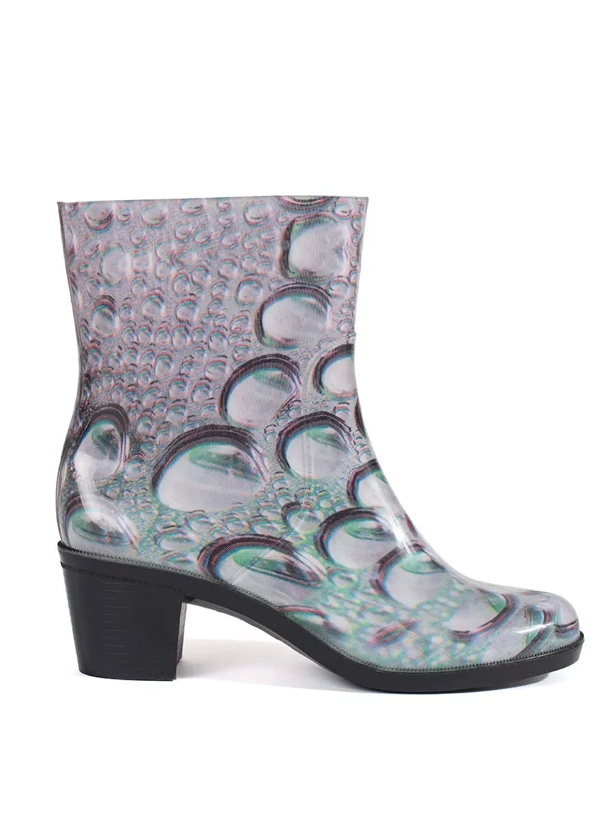 Shelvt Rain boots with high heels