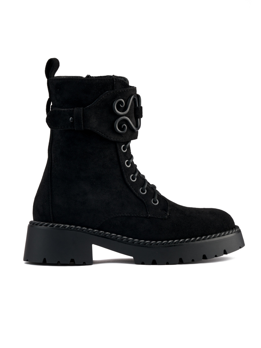 Shelvt Suede black womens workers