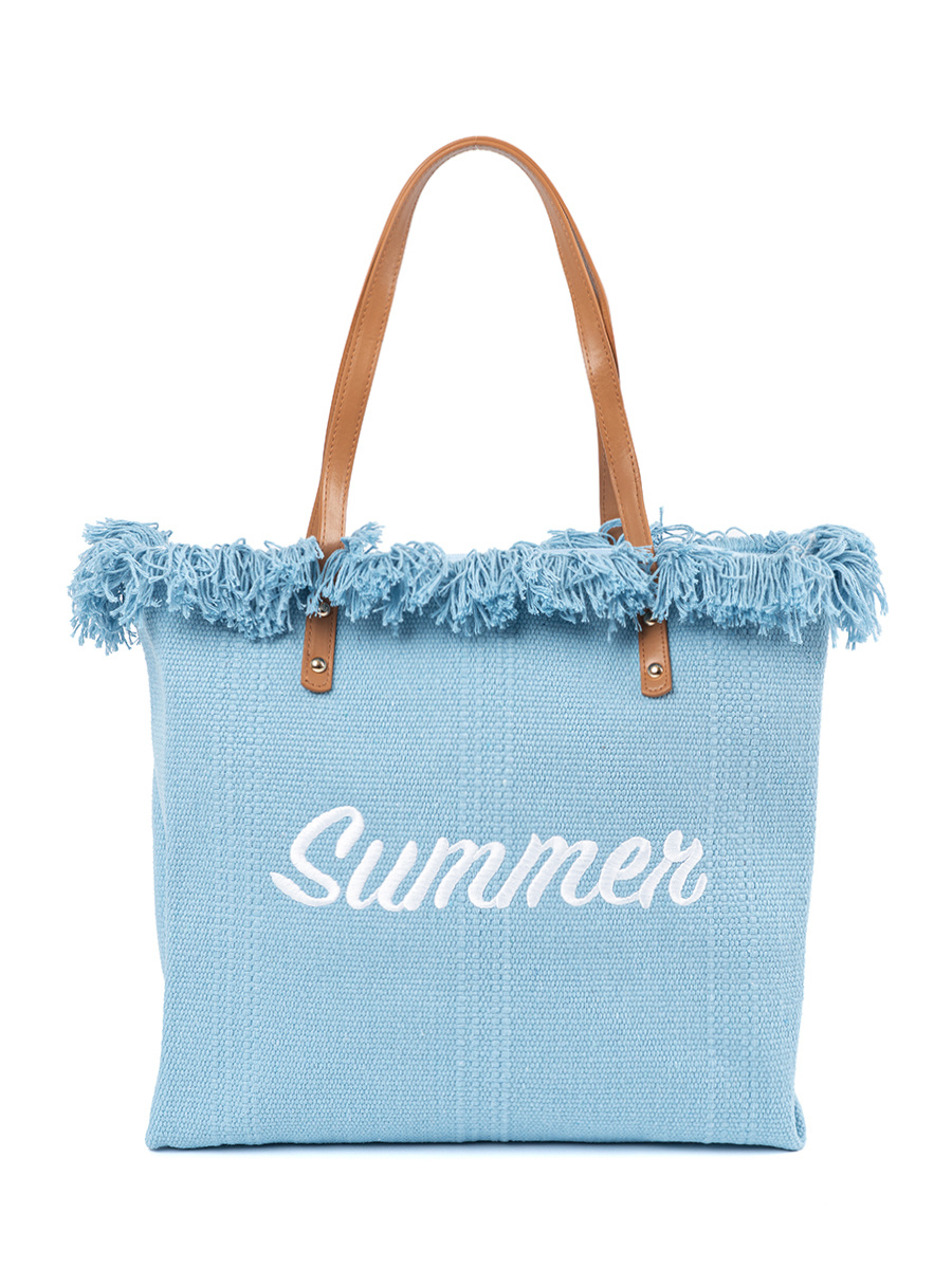 Shelvt Summer fringed beach bag