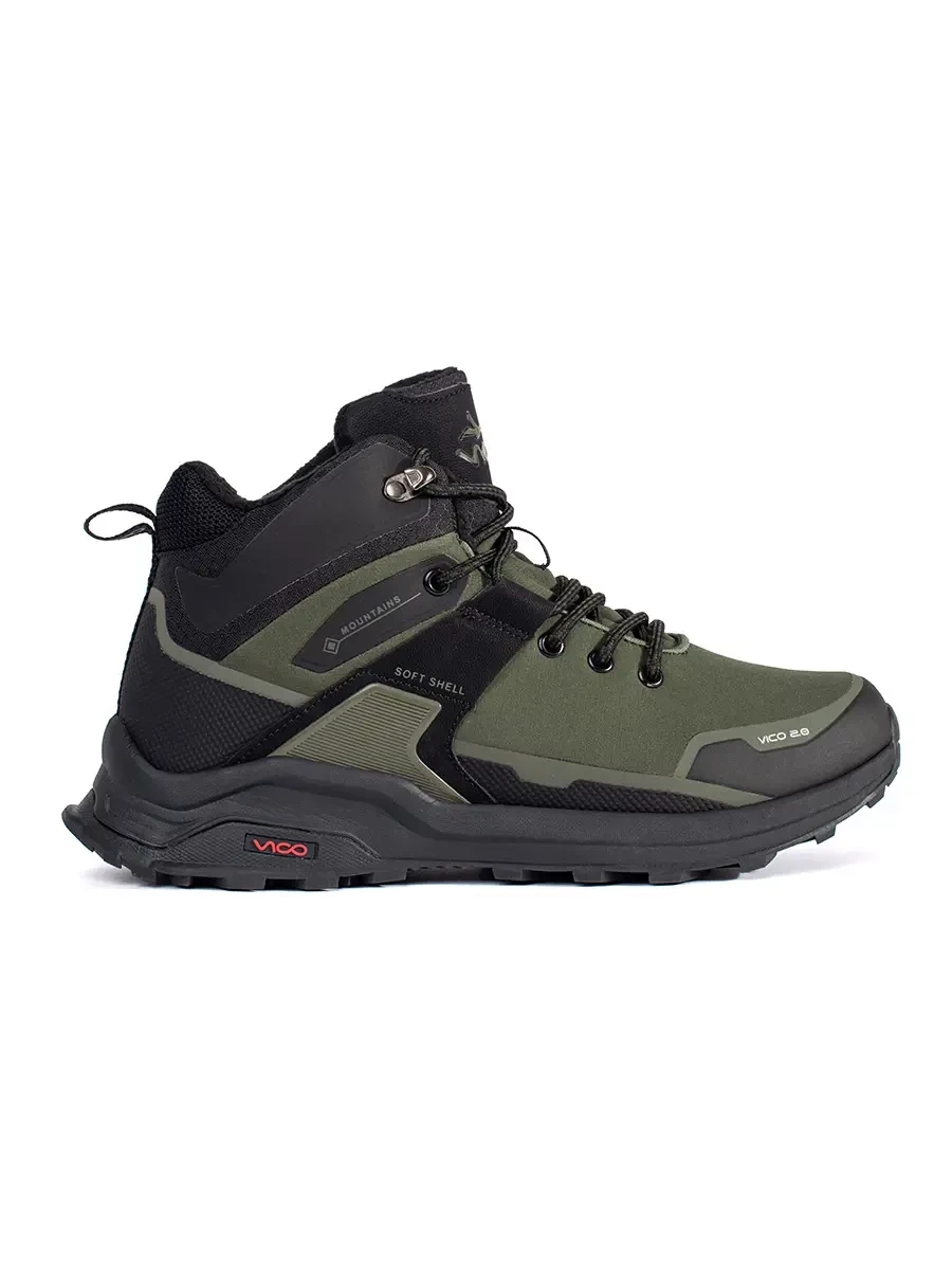VICO Mens trekking boots green and black