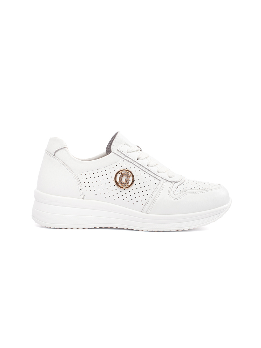 GOODIN White sneakers made of natural leather