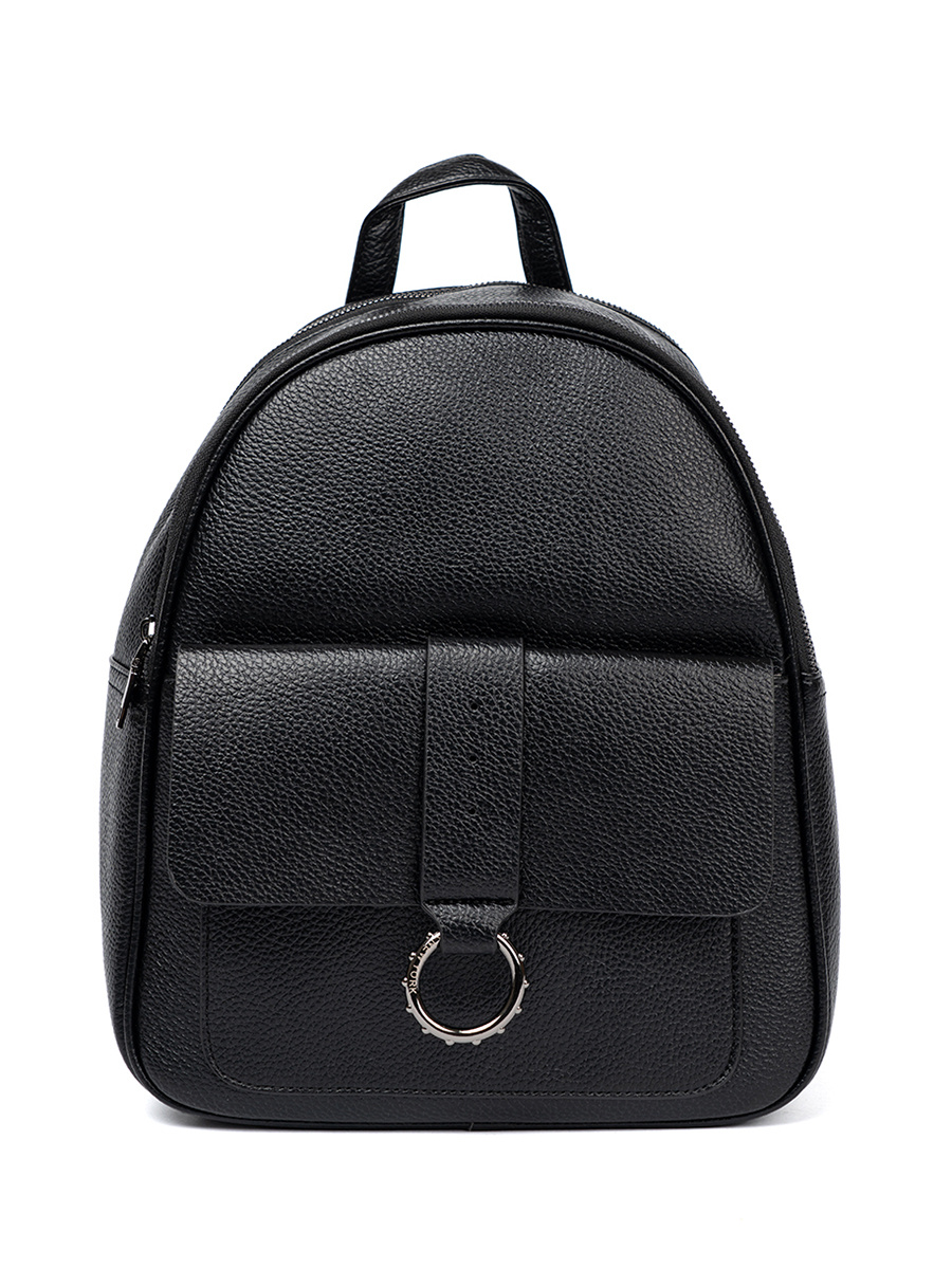 Shelvt Black women's eco leather backpack
