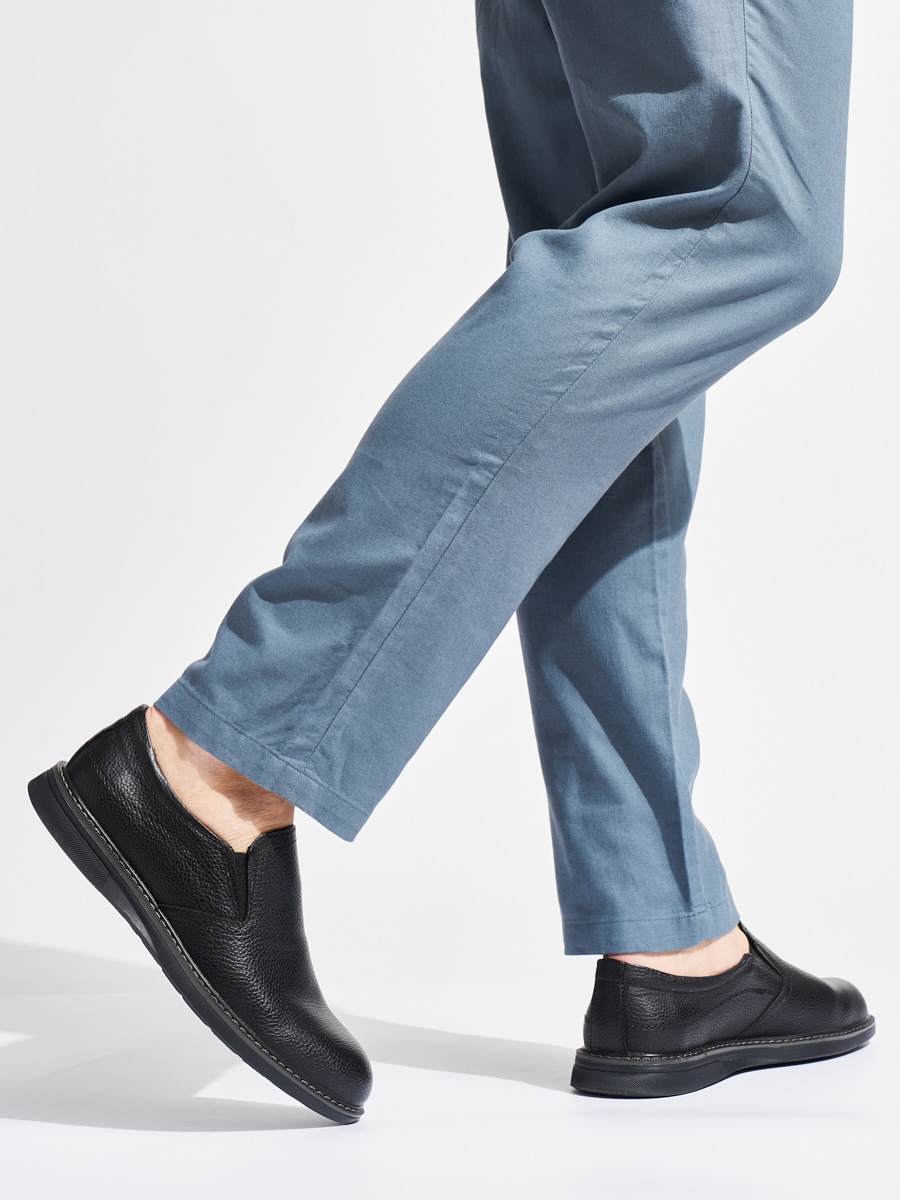 Shelvt Mens black shoes