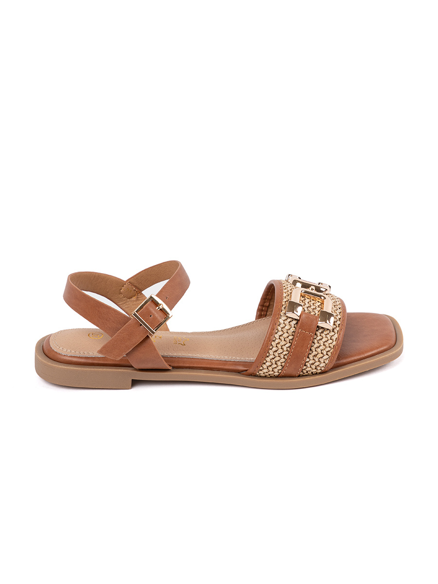 GOODIN Brown sandals with leather insole