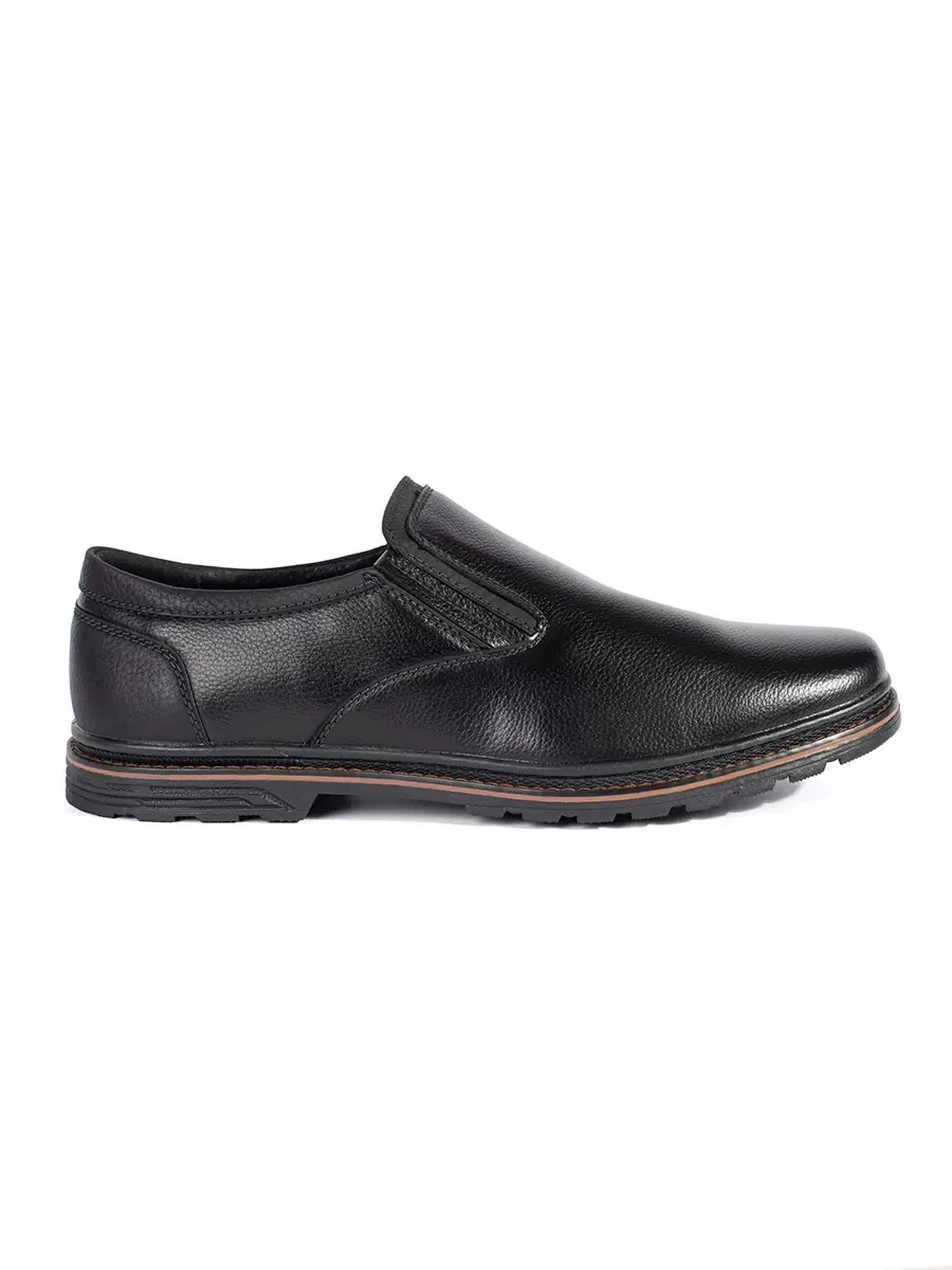 Shelvt Men's slip-on shoes black