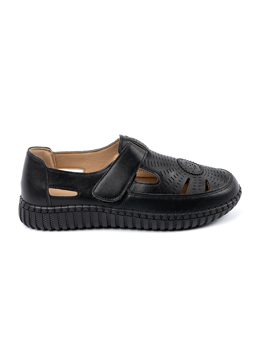 SEASTAR Womens openwork shoes with Velcro black
