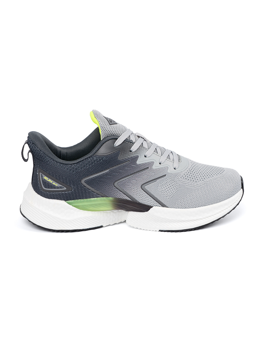 VICO Gray sneakers with green accent