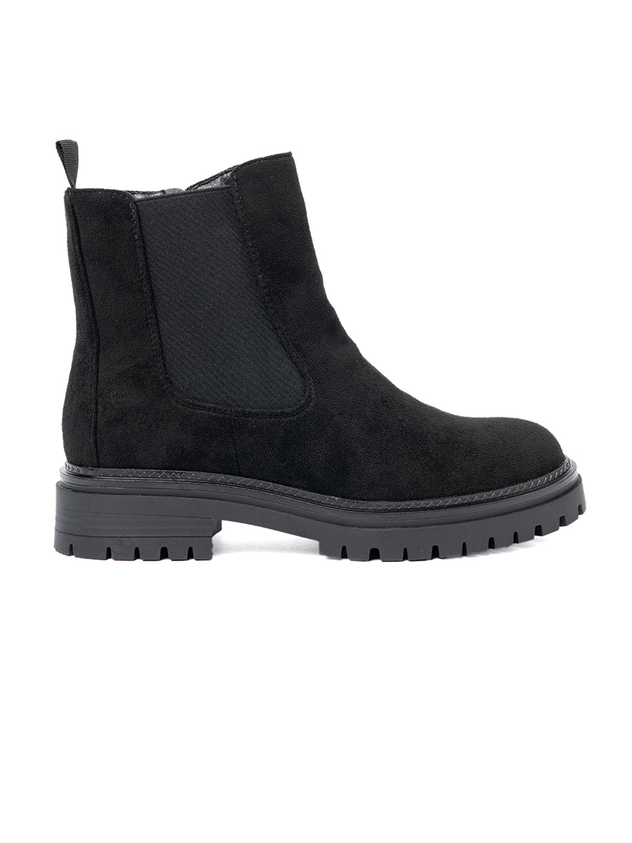 Shelvt Classic black boots with a thick sole