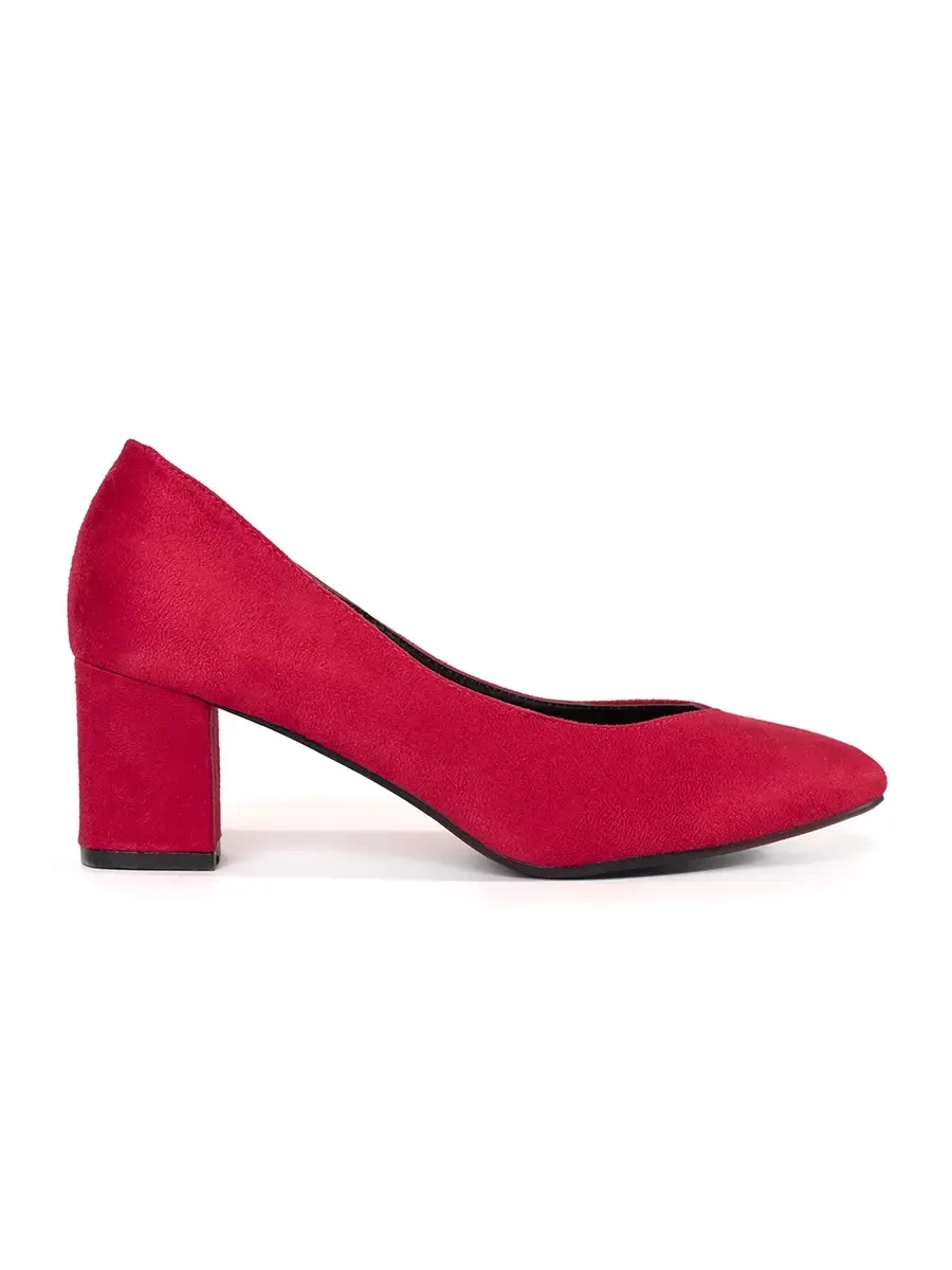 GOODIN Red suede women's pumps