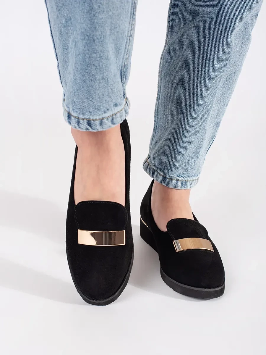 GOODIN Black wedge shoes