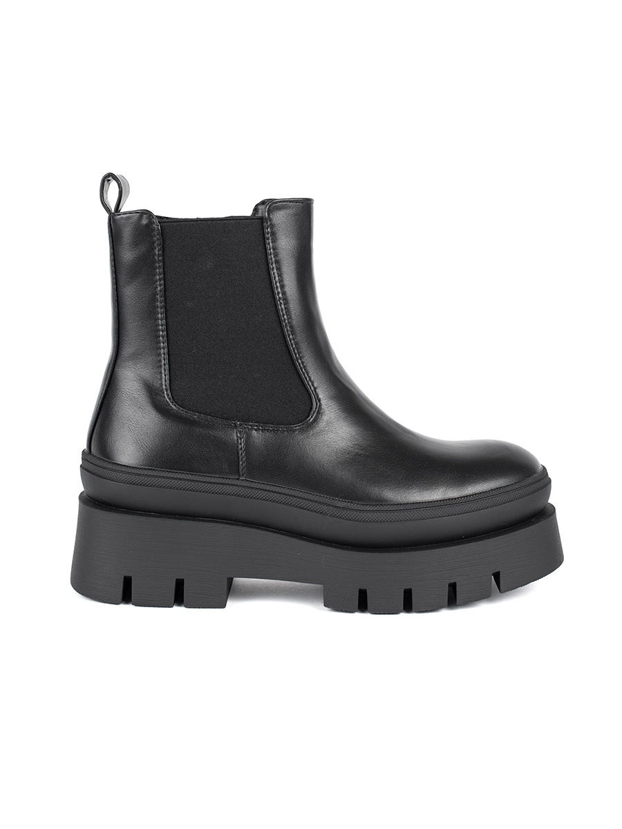 SEASTAR Womens black Chelsea boots on a platform