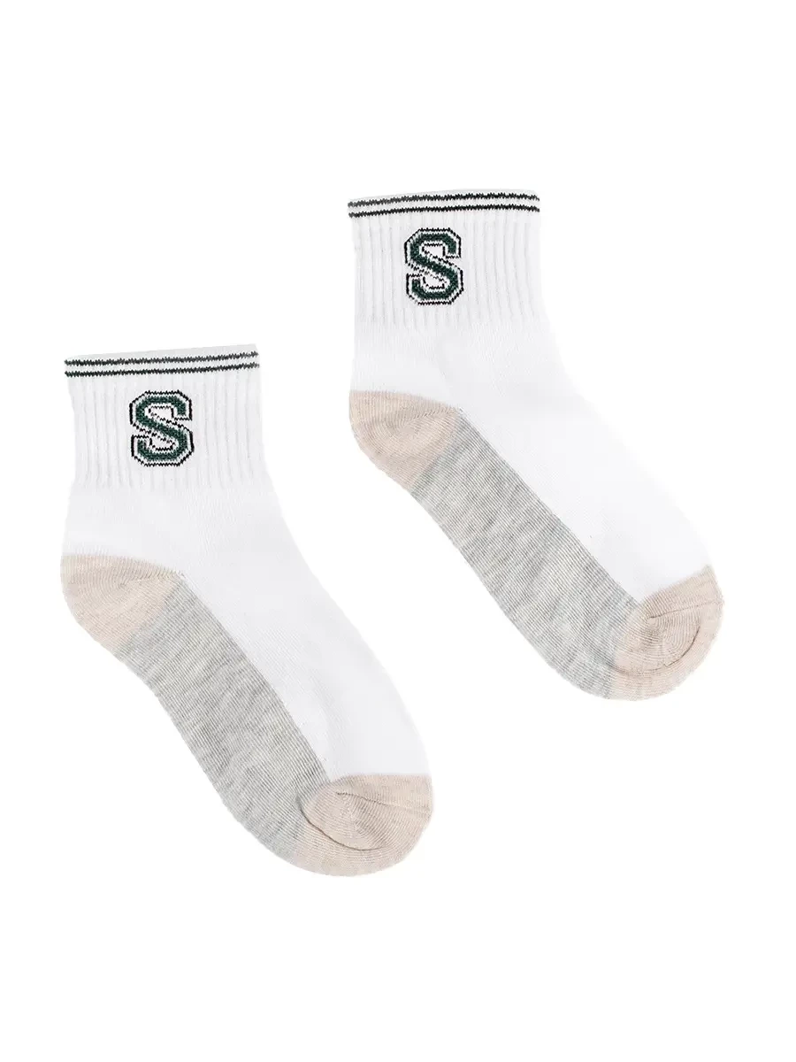 Shelvt Children's socks with a white pattern