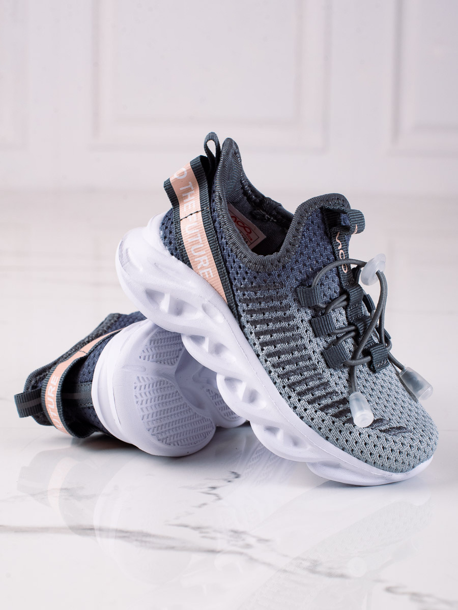 Childrens sports shoes Vico fabric gray
