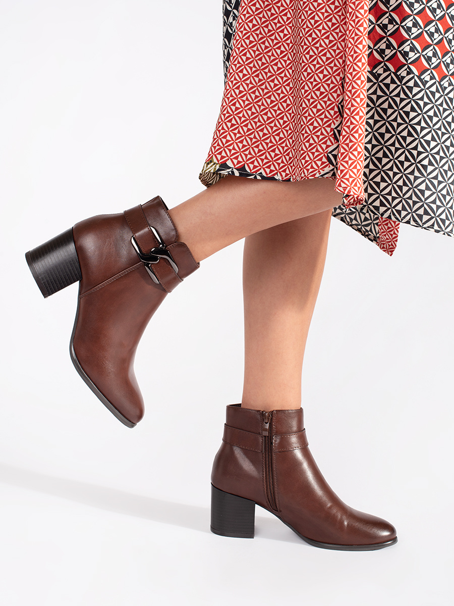 Brown Sergio Leone heeled boots