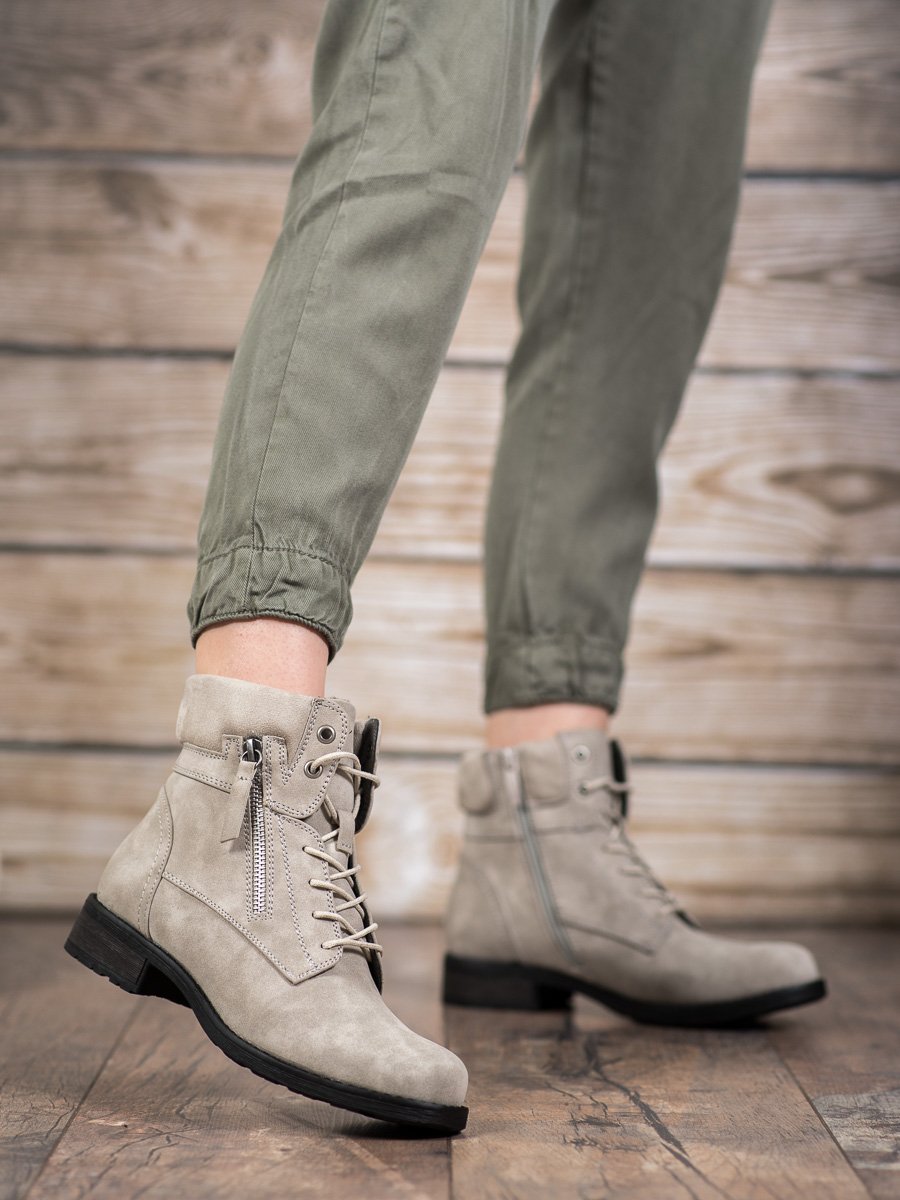beige booties