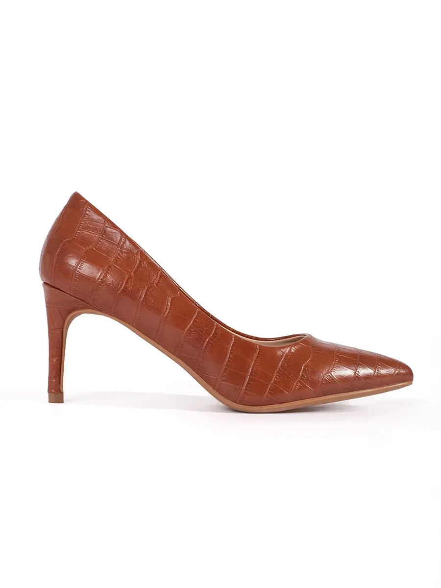 SEASTAR Brown stiletto pumps