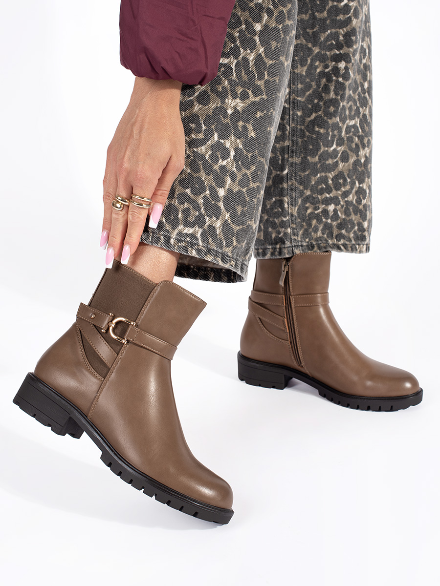 Shelvt Womens brown high boots