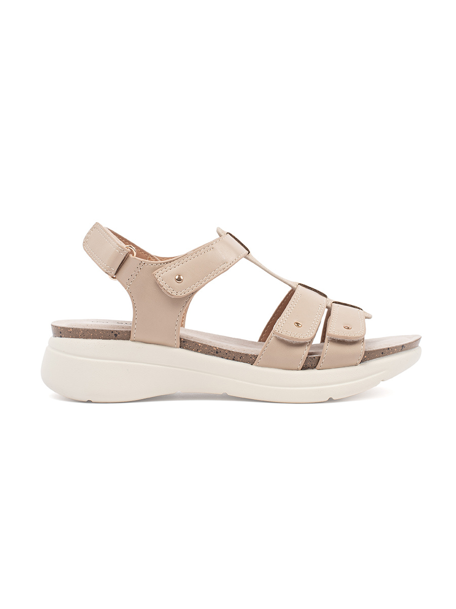 GOODIN Comfortable womens sandals beige