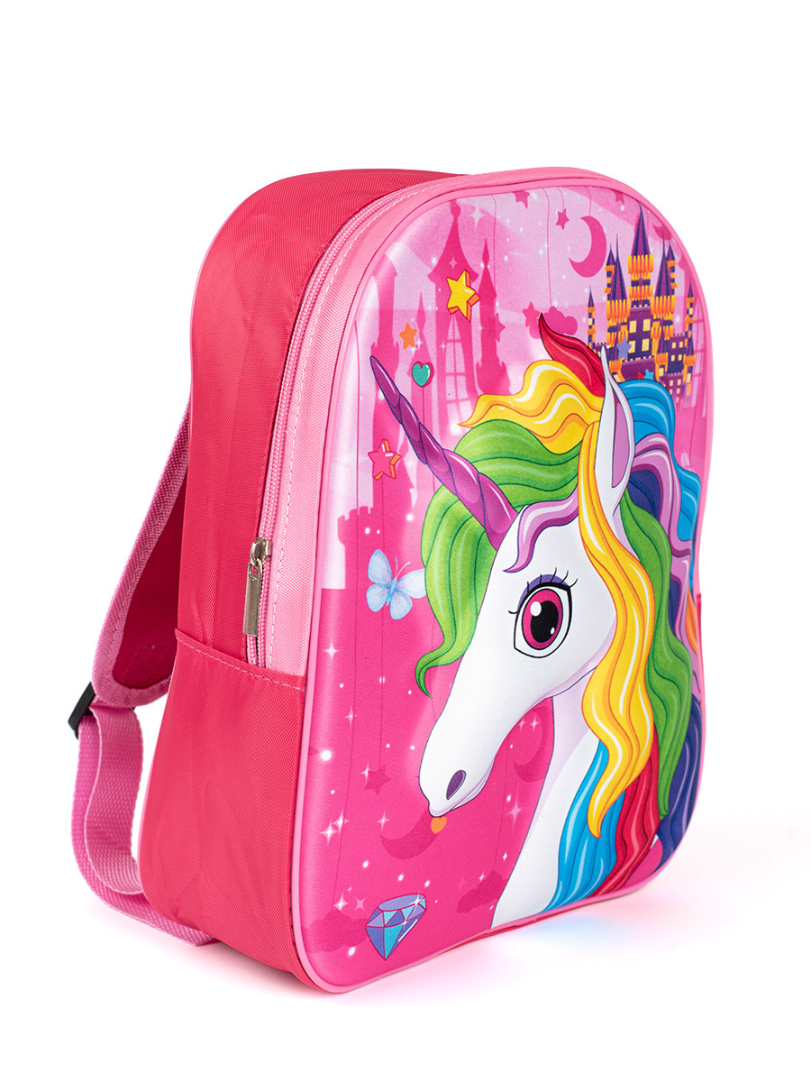 Shelvt Pink unicorn backpack for a girl
