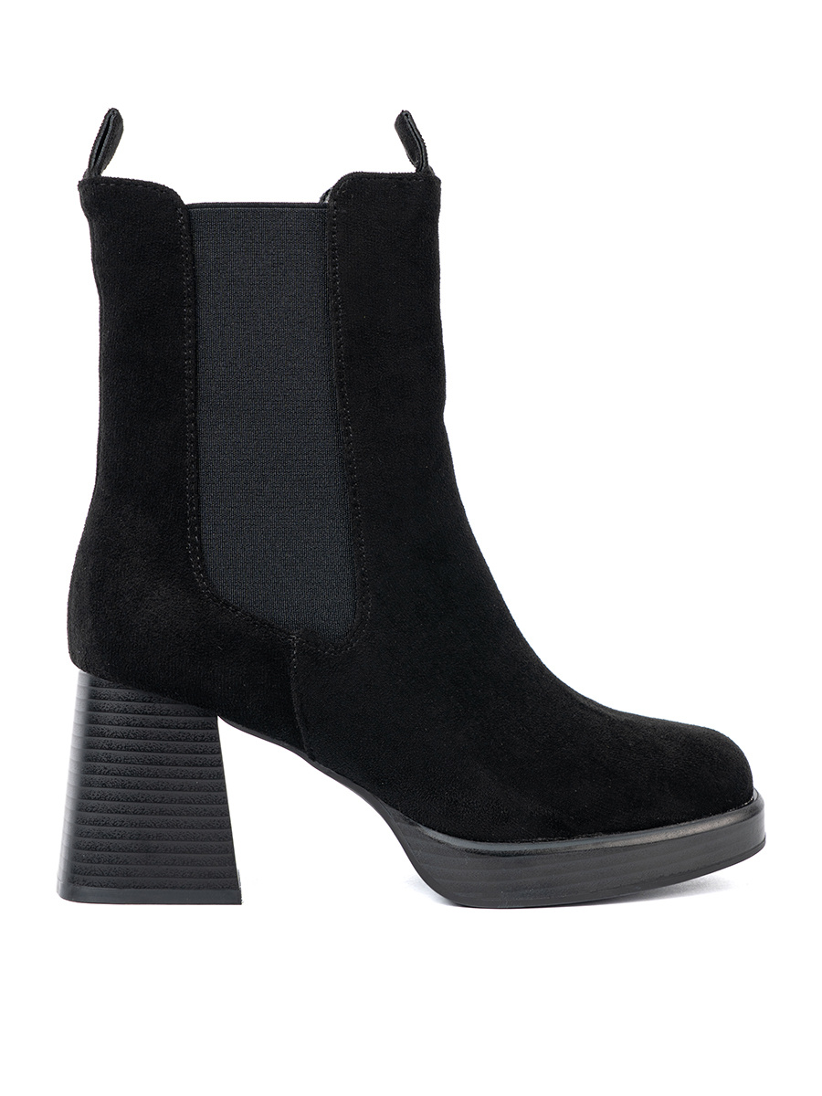 Shelvt Elegant ankle boots with elastic inserts