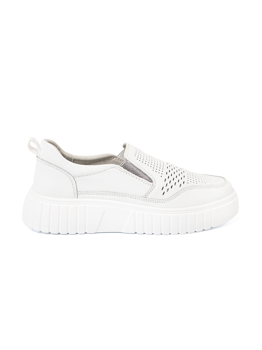 SERGIO LEONE White openwork womens platform shoes