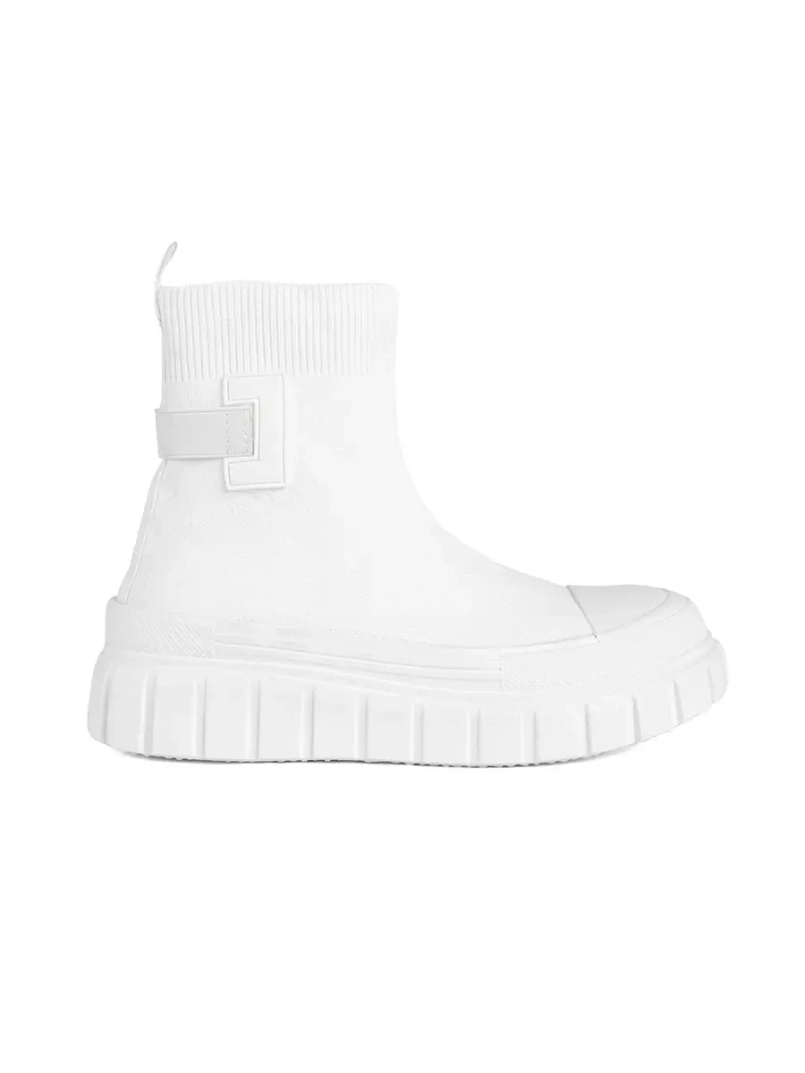 SEASTAR White high platform sneakers