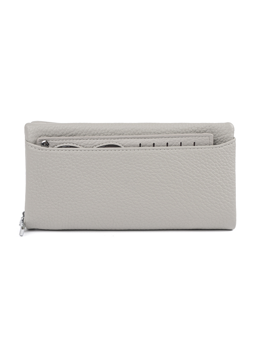 Shelvt Gray large womens wallet